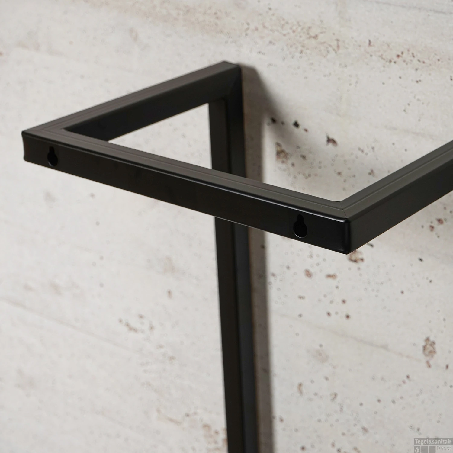 BWS Handdoekenrek Industrieel | 95x25x20cm | Zwart 10 BWS Handdoekenrek Industrieel | 95x25x20cm | Zwart - Afbeelding 8