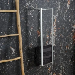 BWS Handdoekenrek Industrieel | 95x25x20cm | Mat Wit