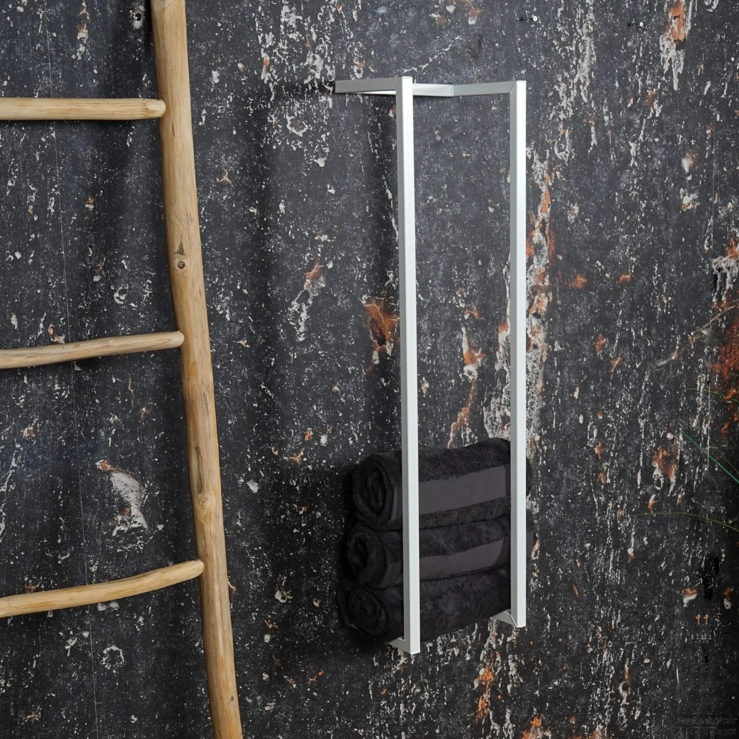 BWS Handdoekenrek Industrieel | 95x25x20cm | Mat Wit 3 BWS Handdoekenrek Industrieel | 95x25x20cm | Mat Wit