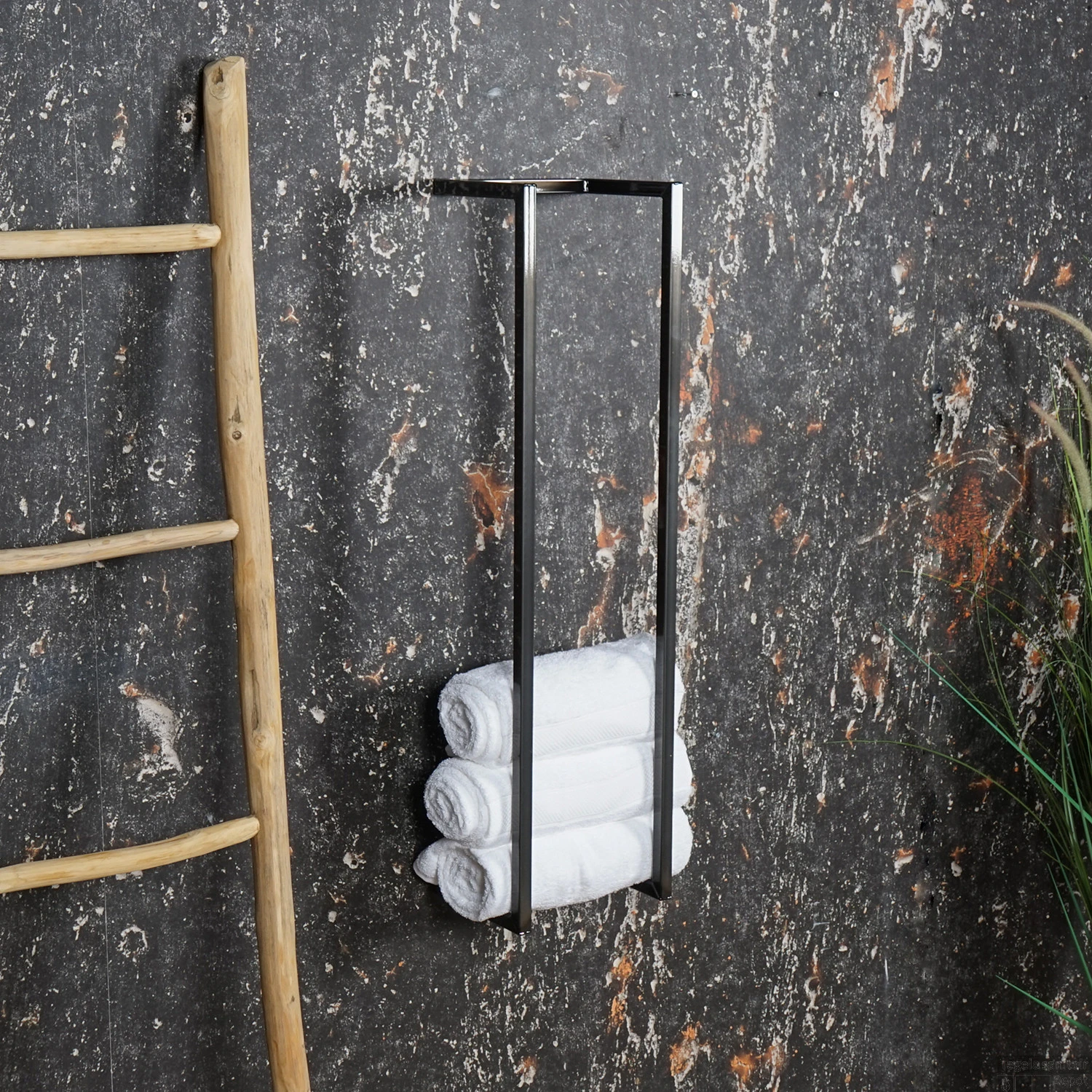 BWS Handdoekenrek Industrieel | 95x25x20cm | Black Chrome 3 BWS Handdoekenrek Industrieel | 95x25x20cm | Black Chrome