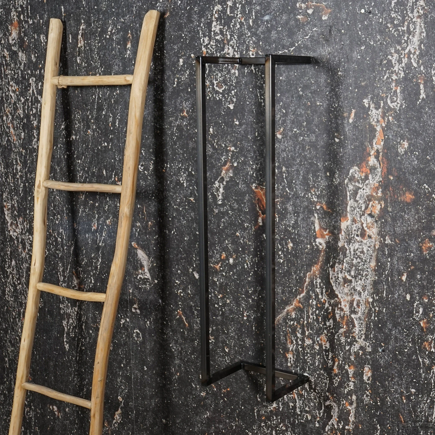 BWS Handdoekenrek Industrieel | 95x25x20cm | Black Chrome 5 BWS Handdoekenrek Industrieel | 95x25x20cm | Black Chrome - Afbeelding 3