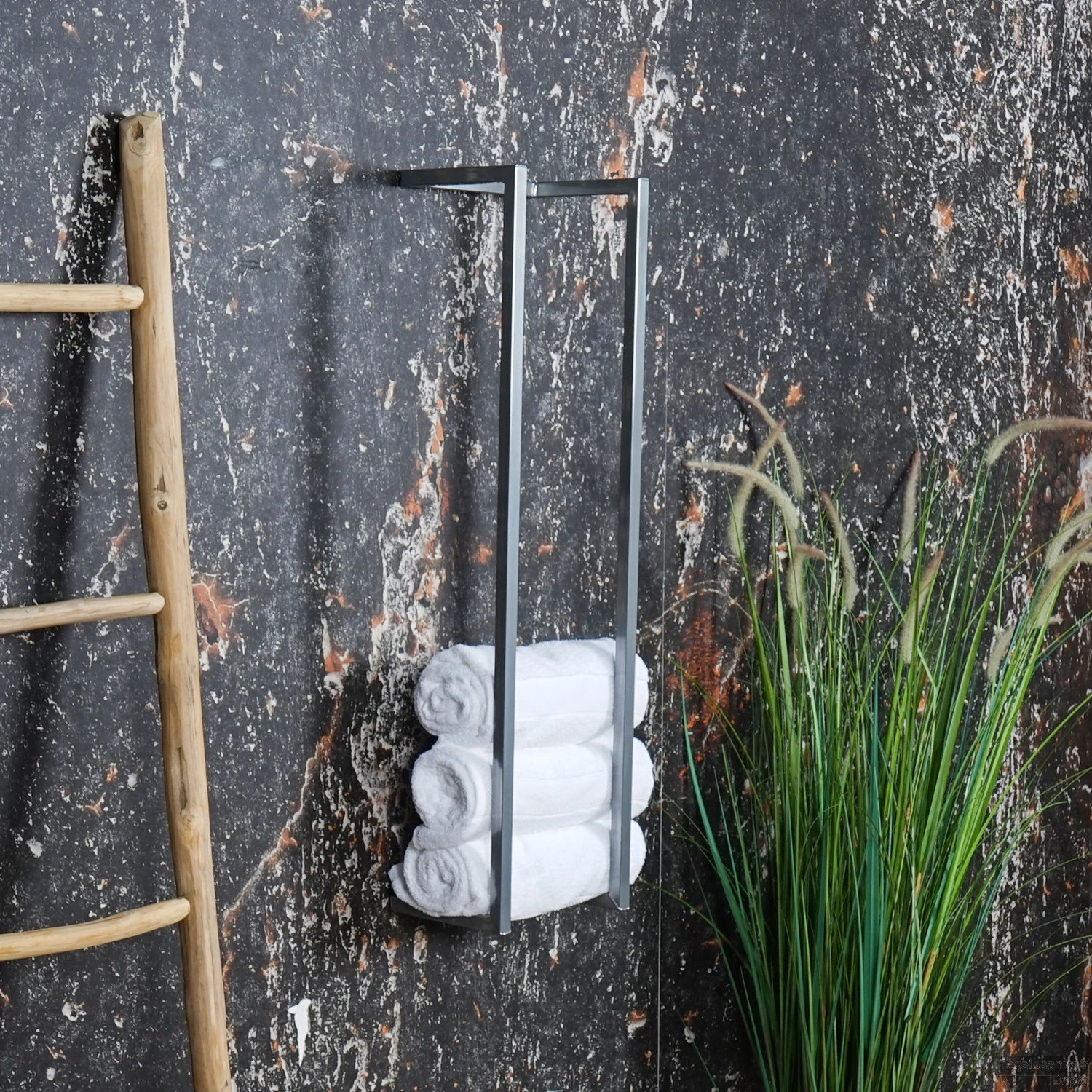 BWS Handdoekenrek Industrieel | 95x25x20cm | Chroom 5 BWS Handdoekenrek Industrieel | 95x25x20cm | Chroom - Afbeelding 3