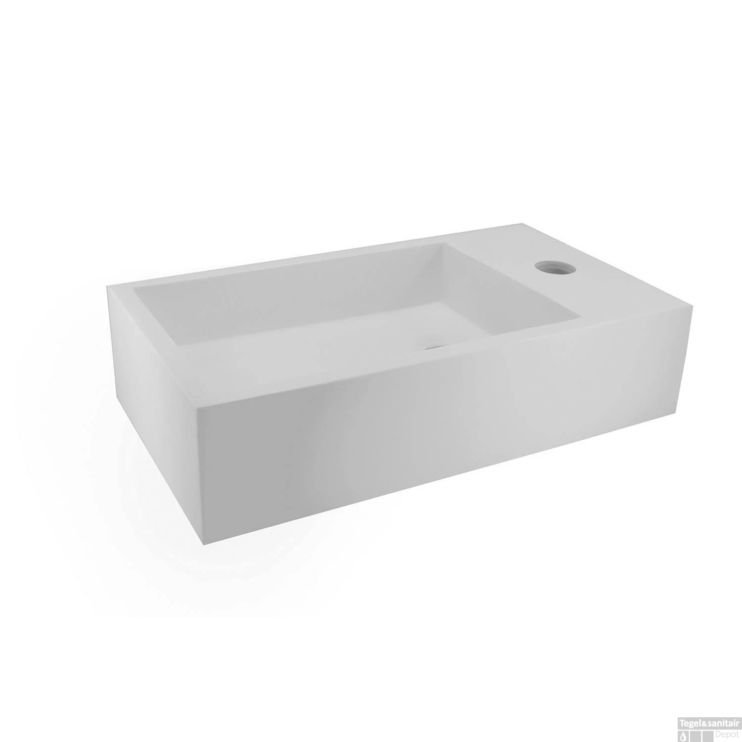 Fonteinset BWS Solid Black 40x22x10 Cm Met Mat Zwart Frame (kraangat Rechts, Exclusief Kraan) 5 Fonteinset BWS Solid Black 40x22x10 Cm Met Mat Zwart Frame (kraangat Rechts, Exclusief Kraan) - Afbeelding 3