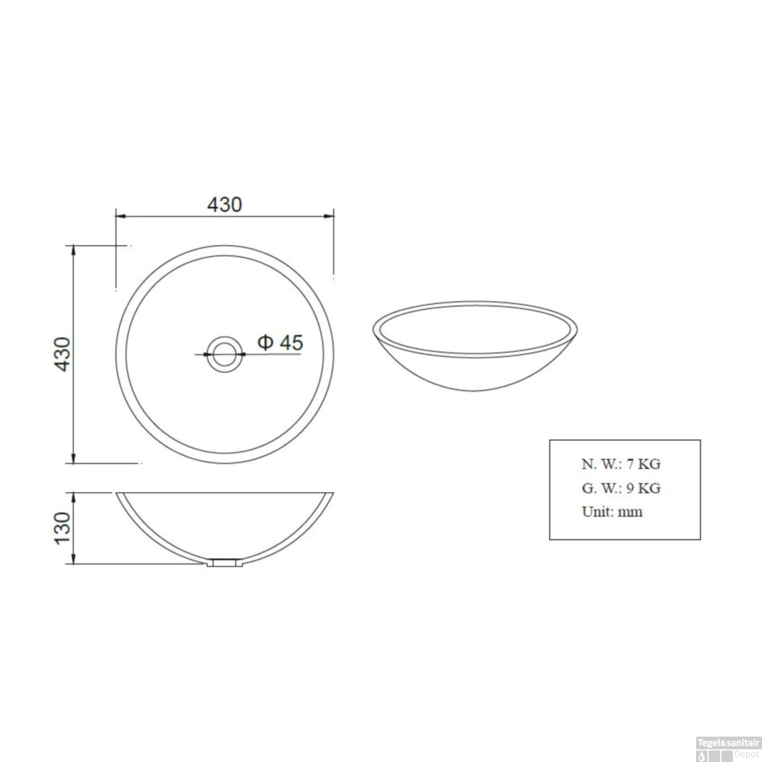 Opzetfontein Wiesbaden Solid Surface Rond 43x43x13 Cm 4 Opzetfontein Wiesbaden Solid Surface Rond 43x43x13 Cm - Afbeelding 2
