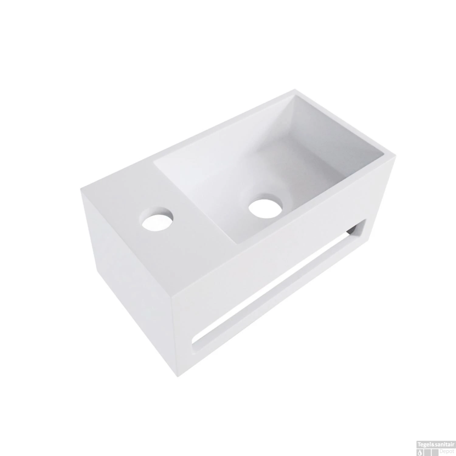 Fontein Met Handdoekhouder Wiesbaden Solid Surface (kraangat Links) 35.6x20.3x15.9 Cm 3 Fontein Met Handdoekhouder Wiesbaden Solid Surface (kraangat Links) 35.6x20.3x15.9 Cm