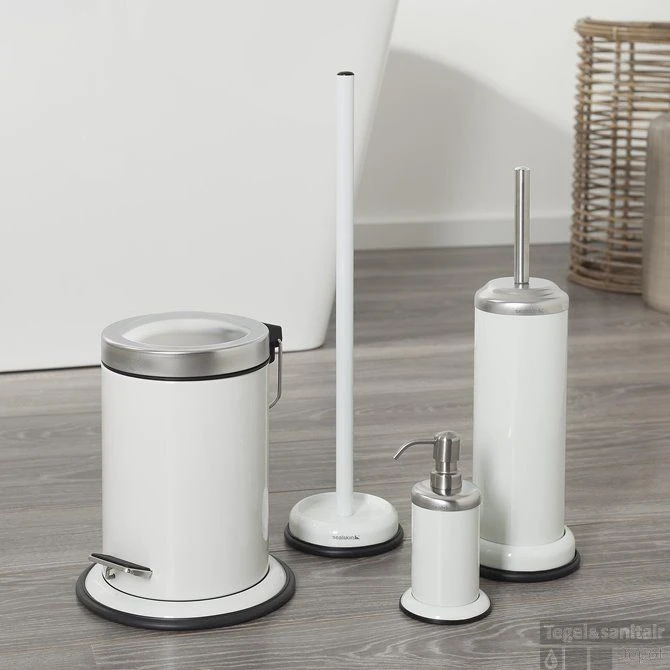 SEALSKIN Toiletborstelhouder Acero 12 X 40,5 Cm Roestvrij Staal Wit 8 SEALSKIN Toiletborstelhouder Acero 12 X 40,5 Cm Roestvrij Staal Wit - Afbeelding 6