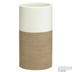 Tandenborstelbeker Sealskin Doppio 6,7 X 12,8 Cm Porselein Zand