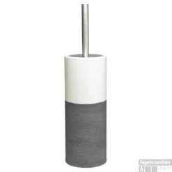 Toiletborstelhouder Sealskin Doppio 10,1 X 26,2 Cm Porselein Grijs