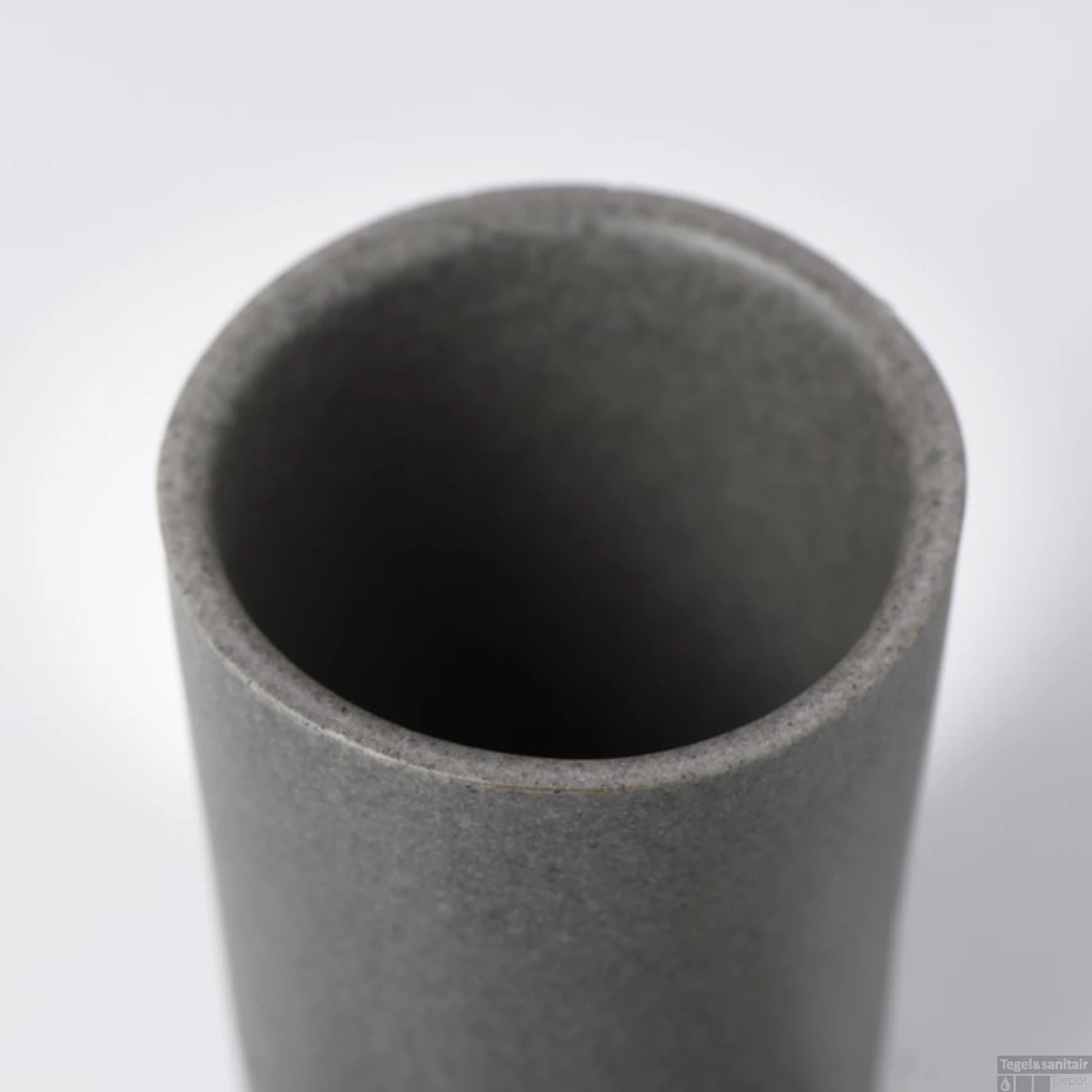 Tandenborstelbeker Vrijstaand Sealskin Pierra Polyresin Grijs 6 Tandenborstelbeker Vrijstaand Sealskin Pierra Polyresin Grijs - Afbeelding 4