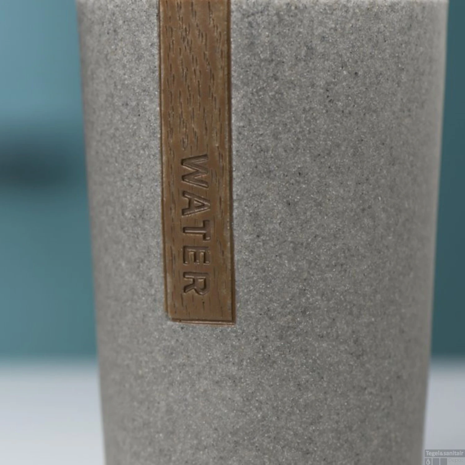 Tandenborstelbeker Vrijstaand Sealskin Pierra Polyresin Grijs 5 Tandenborstelbeker Vrijstaand Sealskin Pierra Polyresin Grijs - Afbeelding 3