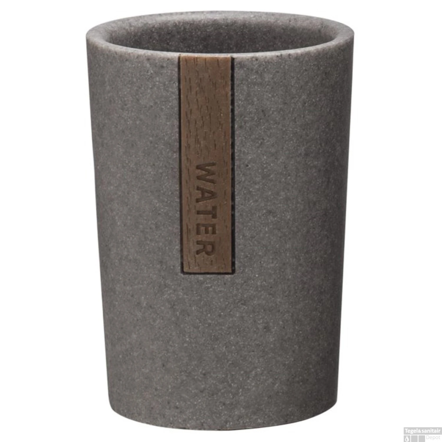 Tandenborstelbeker Vrijstaand Sealskin Pierra Polyresin Grijs 3 Tandenborstelbeker Vrijstaand Sealskin Pierra Polyresin Grijs