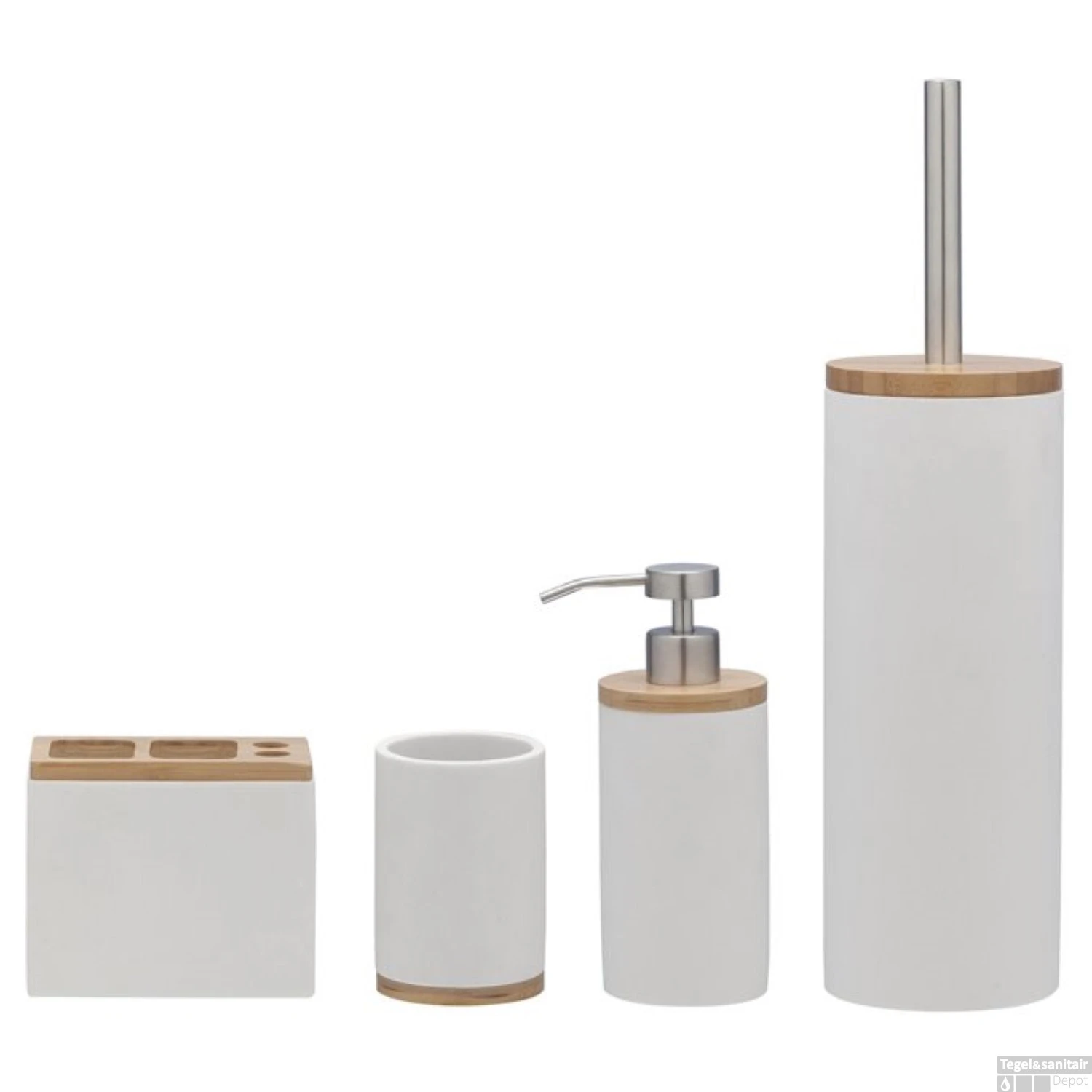 SEALSKIN Tandenborstelbeker Grace 10,2 X 7,2 Cm Polyresin Wit 6 SEALSKIN Tandenborstelbeker Grace 10,2 X 7,2 Cm Polyresin Wit - Afbeelding 4