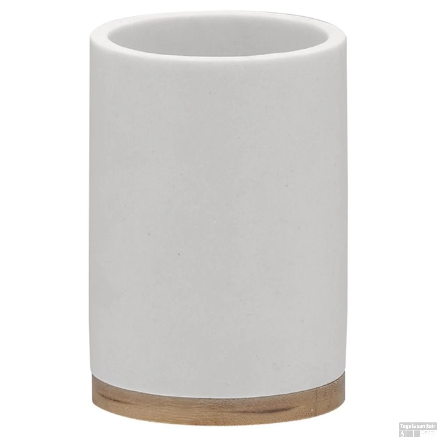 SEALSKIN Tandenborstelbeker Grace 10,2 X 7,2 Cm Polyresin Wit 3 SEALSKIN Tandenborstelbeker Grace 10,2 X 7,2 Cm Polyresin Wit