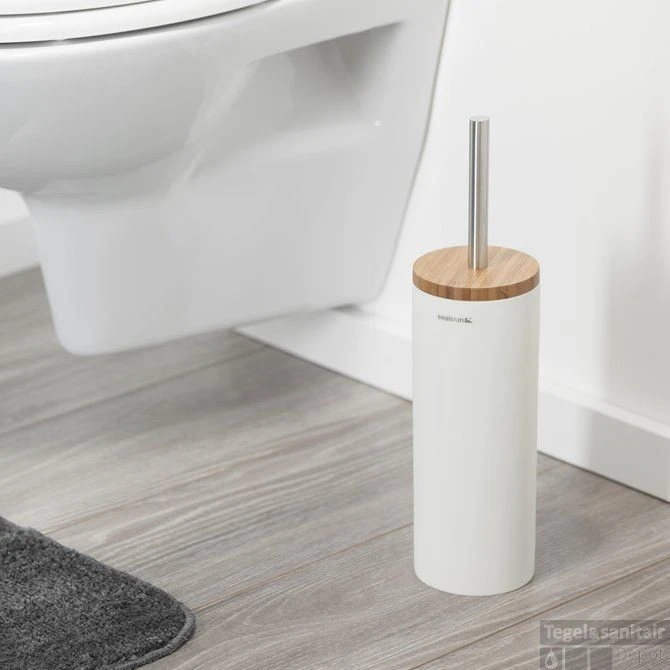 Toiletborstelhouder Sealskin Grace 12 X 6 X 10 Cm Polyresin Wit 4 Toiletborstelhouder Sealskin Grace 12 X 6 X 10 Cm Polyresin Wit - Afbeelding 2