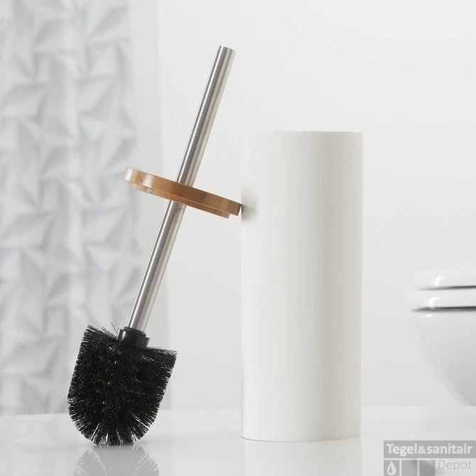 Toiletborstelhouder Sealskin Grace 12 X 6 X 10 Cm Polyresin Wit 5 Toiletborstelhouder Sealskin Grace 12 X 6 X 10 Cm Polyresin Wit - Afbeelding 3