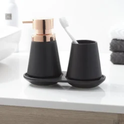 Tandenborstelbeker Sealskin Conical 10,5x9cm Porselein Zwart 13 Tandenborstelbeker Sealskin Conical 10,5x9cm Porselein Zwart -Goedkope Stijl Baden Winkel 362330219 sfeer 4 1