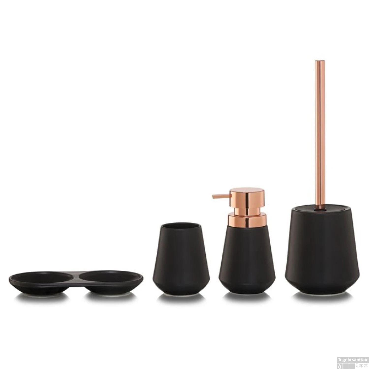 Tandenborstelbeker Sealskin Conical 10,5x9cm Porselein Zwart 9 Tandenborstelbeker Sealskin Conical 10,5x9cm Porselein Zwart - Afbeelding 7