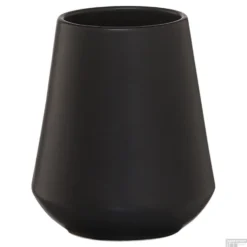 Tandenborstelbeker Sealskin Conical 10,5x9cm Porselein Zwart