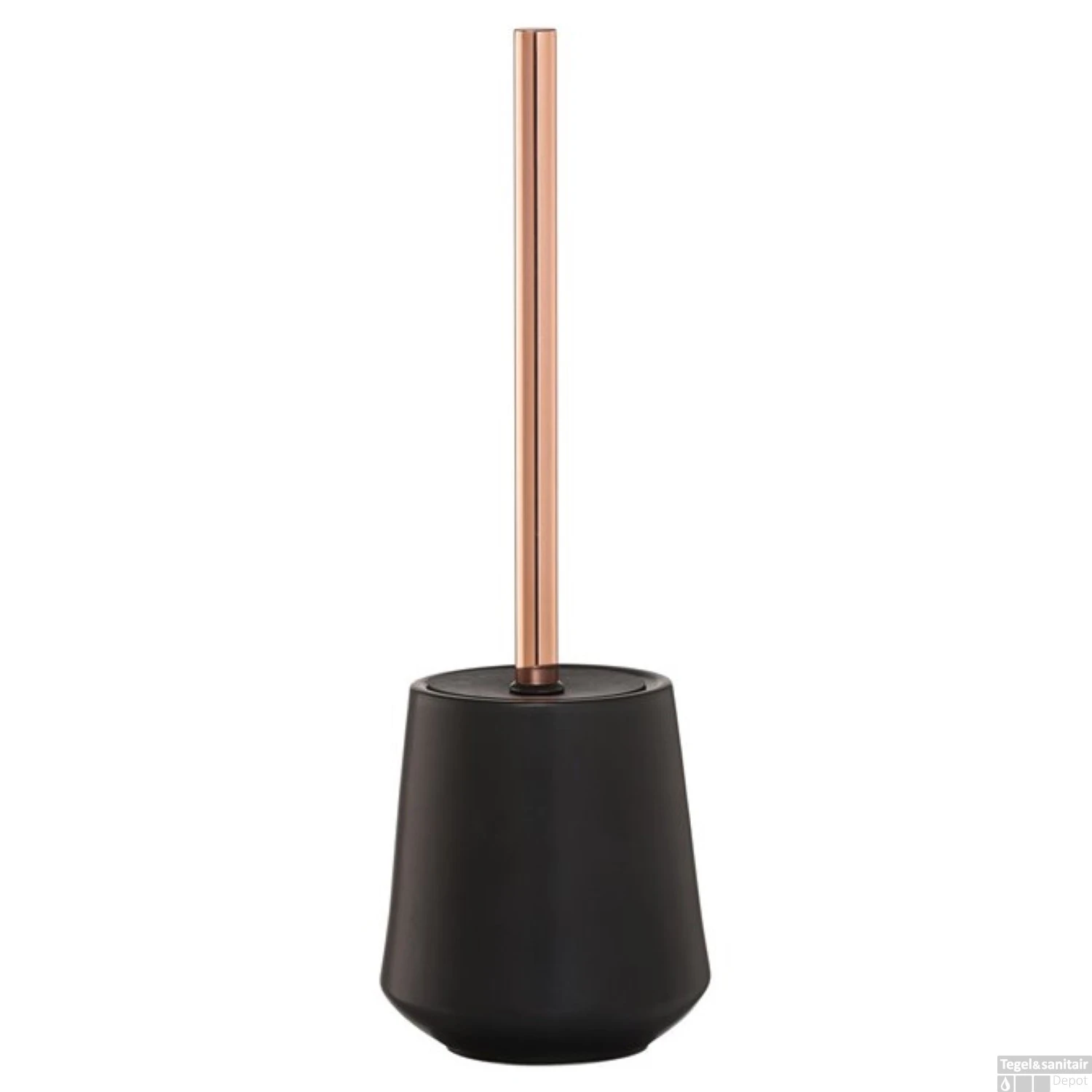 Toiletborstelhouder Sealskin Conical 39,5x11,6 Mm Porselein Zwart 3 Toiletborstelhouder Sealskin Conical 39,5x11,6 Mm Porselein Zwart