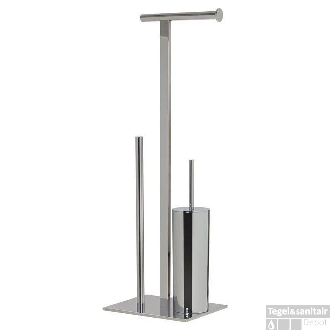 Toiletbutler Vrijstaand Sealskin Square Chroom 4 Toiletbutler Vrijstaand Sealskin Square Chroom - Afbeelding 2