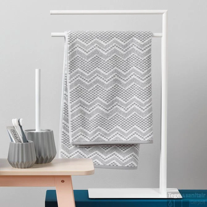 Handdoekrek 2-armig Sealskin Tube Wit 5 Handdoekrek 2-armig Sealskin Tube Wit - Afbeelding 3