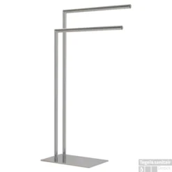 Handdoekrek 2-armig Vrijstaand Sealskin Tube Chroom