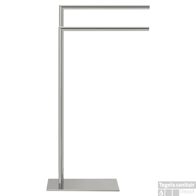 Handdoekrek 2-armig Vrijstaand Sealskin Tube Chroom 4 Handdoekrek 2-armig Vrijstaand Sealskin Tube Chroom - Afbeelding 2