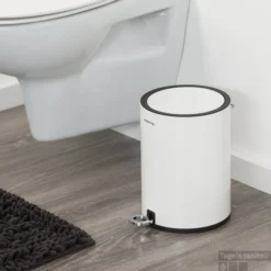 Pedaalemmer 3 Liter Sealskin Industrial Vrijstaand Wit -Goedkope Stijl Baden Winkel 362412410 sfeer 1