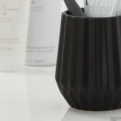 Tandenborstelbeker Vrijstaand Sealskin Arte Zwart -Goedkope Stijl Baden Winkel 362500419 sfeer