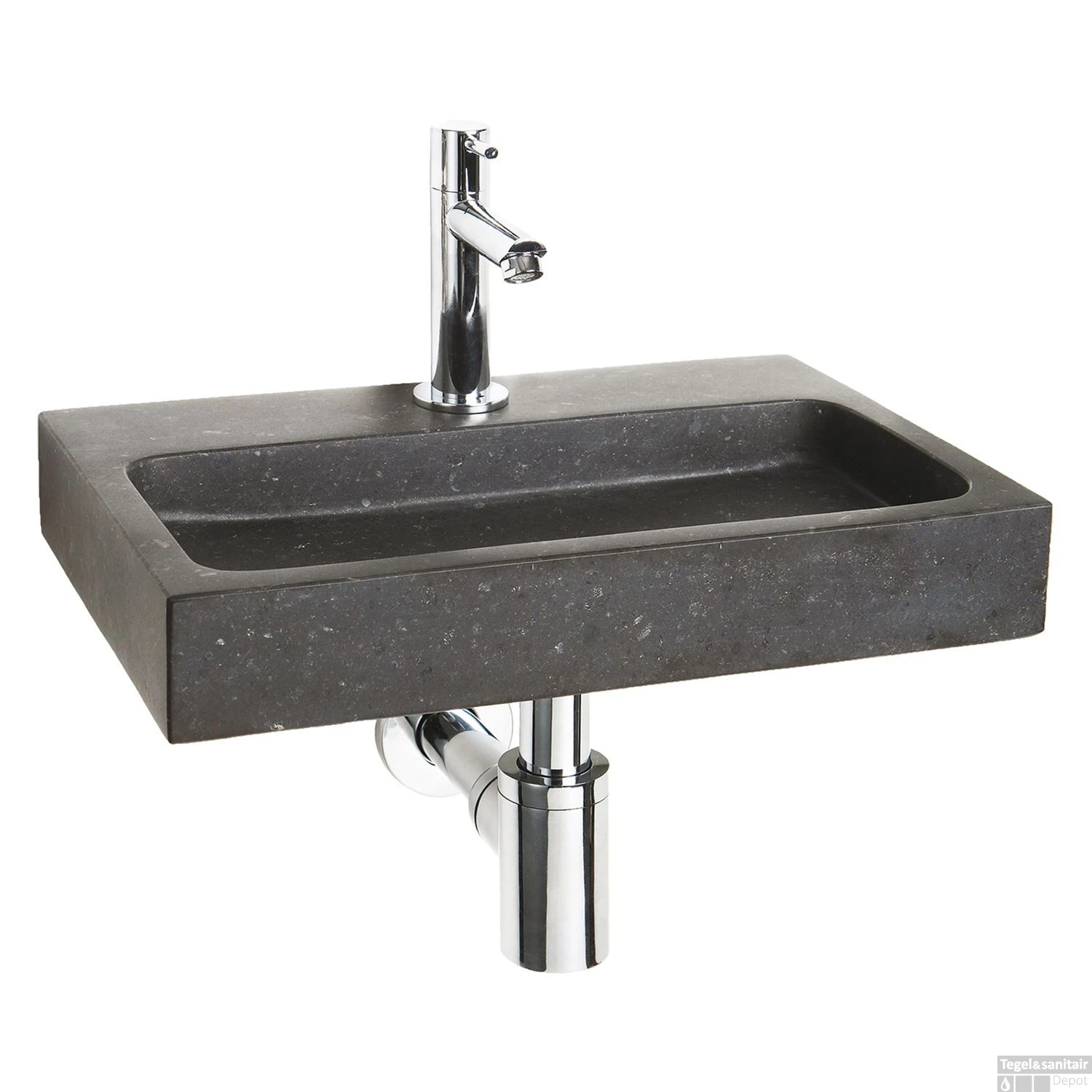 Fonteinset Differnz Flat Small 38x24x7 Cm Bluestone Zwart 3 Fonteinset Differnz Flat Small 38x24x7 Cm Bluestone Zwart