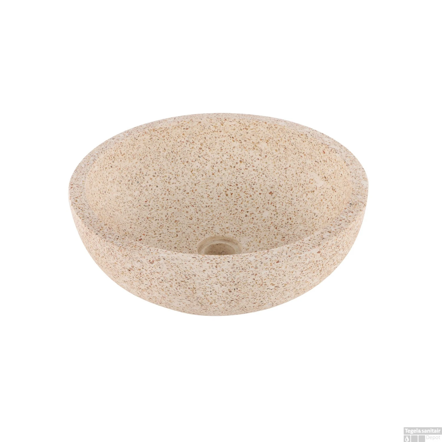 Waskom Differnz Trico Terrazo Bruin/Beige 40 Cm 3 Waskom Differnz Trico Terrazo Bruin/Beige 40 Cm