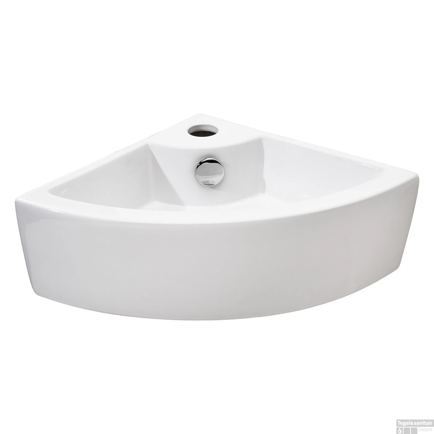 Hoekfontein Differnz Hera 12.5x32x32 Cm Keramiek Wit 3 Hoekfontein Differnz Hera 12.5x32x32 Cm Keramiek Wit