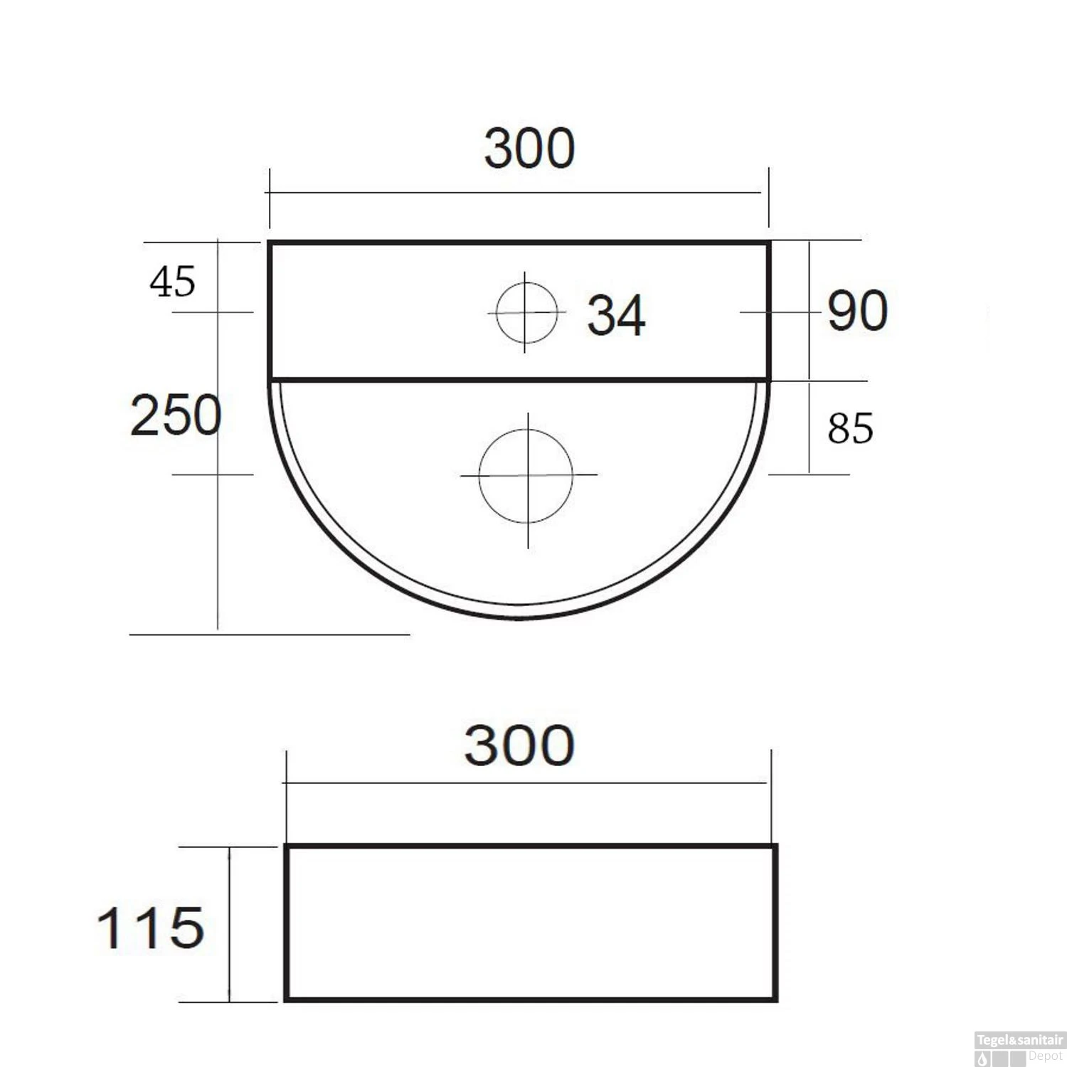 Keramische Compacte Fontein Moon Wit 4 Keramische Compacte Fontein Moon Wit - Afbeelding 2