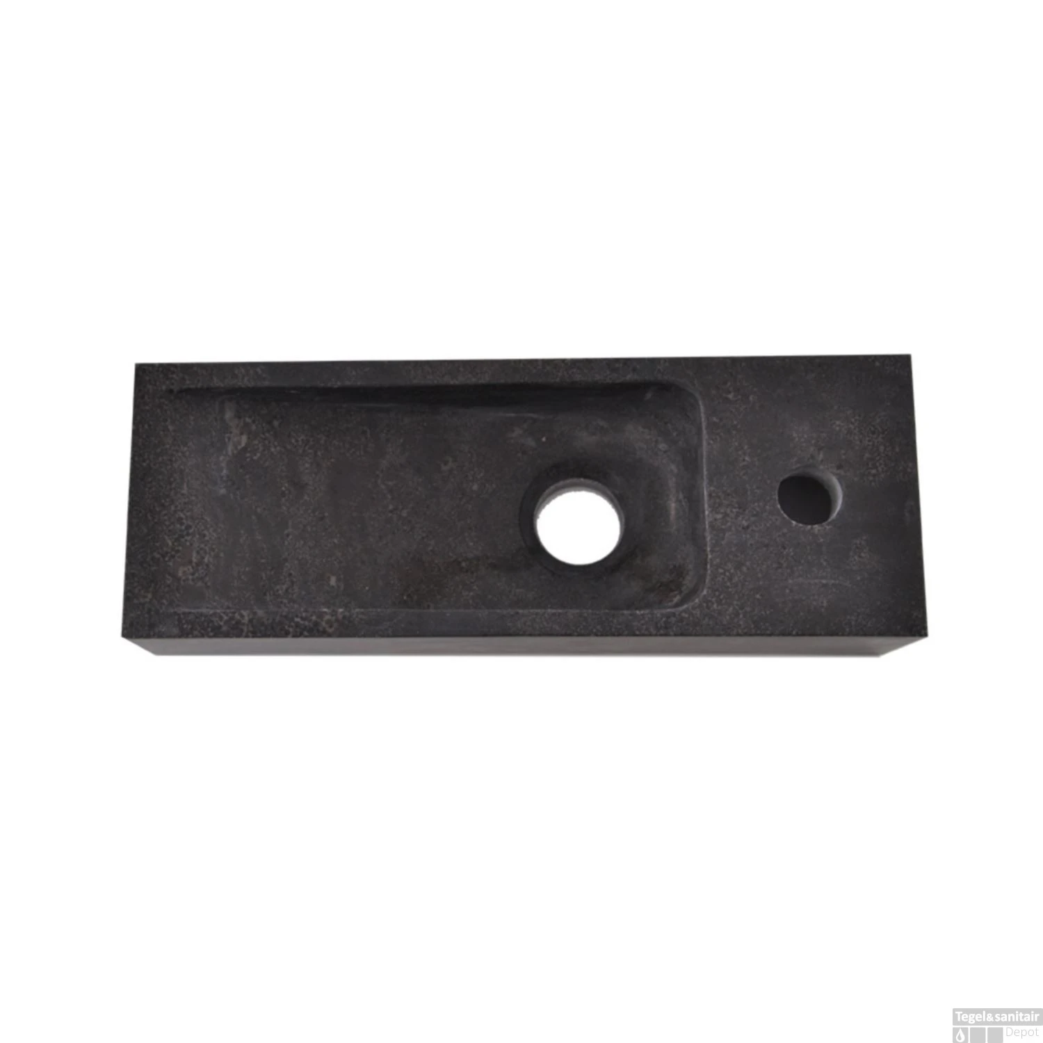 Fontein Wiesbaden Hardsteen Smal Rechts 38x14x8 Cm 4 Fontein Wiesbaden Hardsteen Smal Rechts 38x14x8 Cm - Afbeelding 2