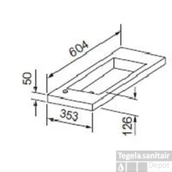 Wastafel Best Design Slim 60x35x5 Cm Hoogglans Wit (met 1 Kraangat) 5 Wastafel Best Design Slim 60x35x5 Cm Hoogglans Wit (met 1 Kraangat) -Goedkope Stijl Baden Winkel 4000740 tech 1
