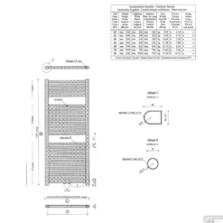 Elara Sierradiator Wit 1185x600 Middenonder Aansluiting -Goedkope Stijl Baden Winkel 41.3511 tech