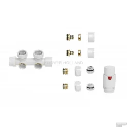 Set Thermostatisch Onderblok Riko Elay Haaks Links/rechts Glans Wit -Goedkope Stijl Baden Winkel 43.3575 sfeer