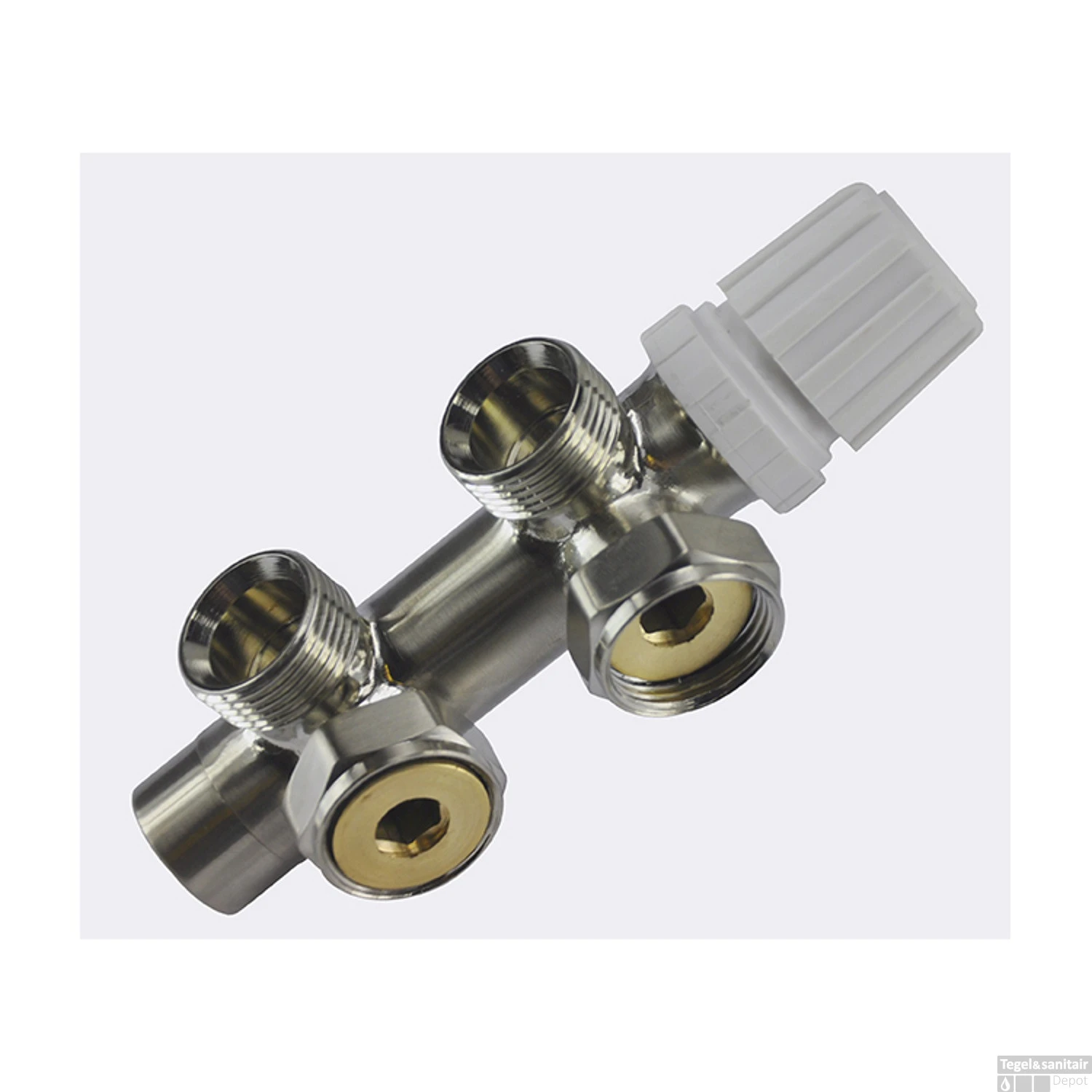 Onderblok Radiatoraansluitset Wiesbaden 16x2,0 +15 Knel Haaks Rechts Aansluiting Geborsteld Staal (RVS Look) 7 Onderblok Radiatoraansluitset Wiesbaden 16x2,0 +15 Knel Haaks Rechts Aansluiting Geborsteld Staal (RVS Look) - Afbeelding 5