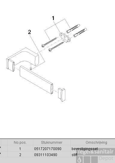 Villeroy & Boch Cult Closetrol/reserverolhouder Chroom 4 Villeroy & Boch Cult Closetrol/reserverolhouder Chroom - Afbeelding 2
