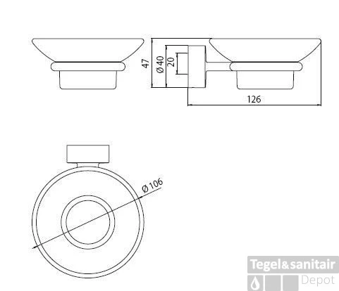 Emco Rondo 2 Zeephouder Met Inzet Chroom 4 Emco Rondo 2 Zeephouder Met Inzet Chroom - Afbeelding 2