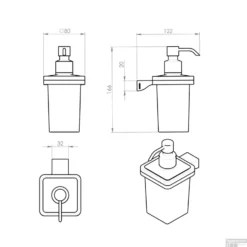 Zeepdispenser Sapho Glamour Hangend 250 ML Chroom / Satijnglas 11 Zeepdispenser Sapho Glamour Hangend 250 ML Chroom / Satijnglas -Goedkope Stijl Baden Winkel 5781 zeepdispenser sapho glamour hangend 250 ml chroom satijnglas 3
