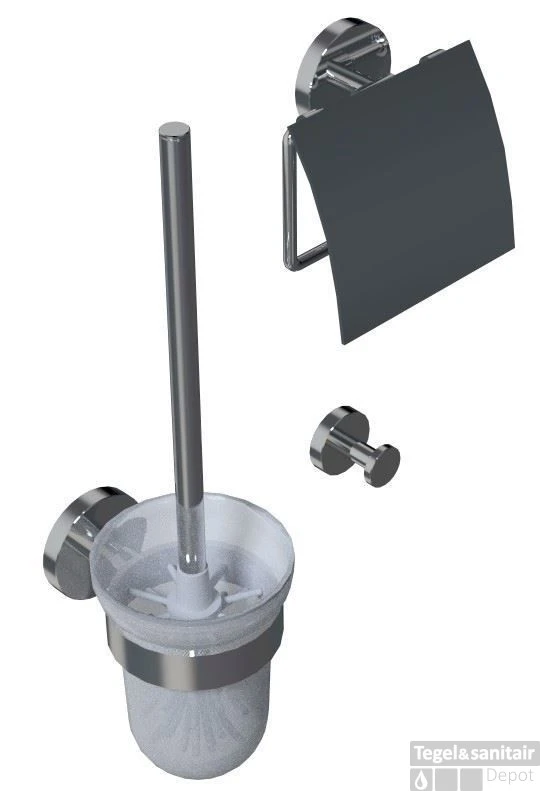 B&w-luxury Nice 10831-10841-10825k - Closetrol En Borstelhouder Chroom 3 B&w-luxury Nice 10831-10841-10825k - Closetrol En Borstelhouder Chroom