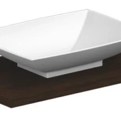 B&w-luxury Daring Opzetwastafel Rechthoekig 63x46cm. Zonder Kraangat Wit