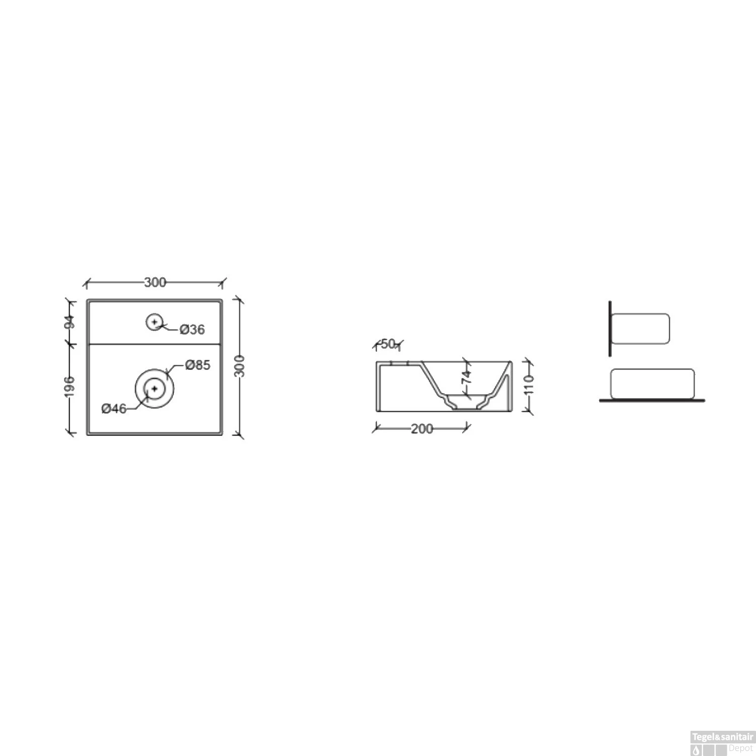 Salenzi Fonteinset Spy Glans Wit 30x30 Cm Chroom (Keuze Uit 20 Kranen) 5 Salenzi Fonteinset Spy Glans Wit 30x30 Cm Chroom (Keuze Uit 20 Kranen) - Afbeelding 3