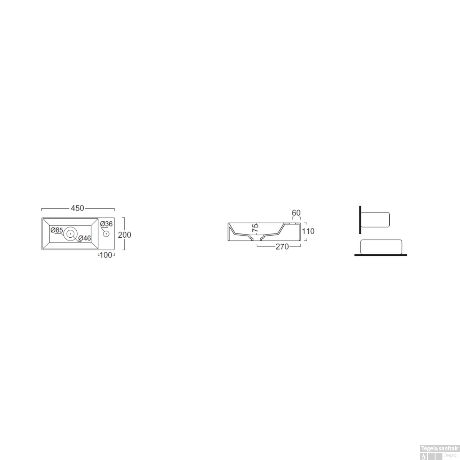 Salenzi Fonteinset Spy Glans Wit 45x20 Cm Chroom (Keuze Uit 20 Kranen) 8 Salenzi Fonteinset Spy Glans Wit 45x20 Cm Chroom (Keuze Uit 20 Kranen) - Afbeelding 6