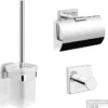 B&w-luxury Spicey Toiletset Met Haak - Closetrol En Borstelhouder Chroom 1 B&w-luxury Spicey Toiletset Met Haak - Closetrol En Borstelhouder Chroom -Goedkope Stijl Baden Winkel 62123