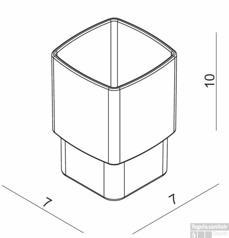 B&w-luxury Spicey 1/2-line Los Glas Voor Glashouder 4 B&w-luxury Spicey 1/2-line Los Glas Voor Glashouder - Afbeelding 2