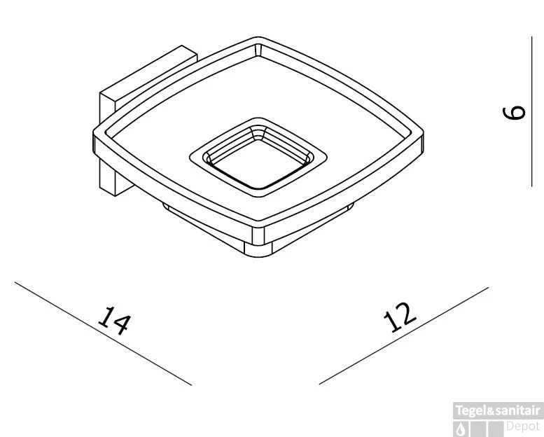 B&w-luxury Spicey Zeephouder Met Inzet Chroom 4 B&w-luxury Spicey Zeephouder Met Inzet Chroom - Afbeelding 2