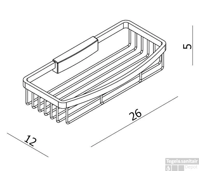 B&w-luxury Bold Spons-zeephouder Met Verdekte Bevestiging Groot Chroom 4 B&w-luxury Bold Spons-zeephouder Met Verdekte Bevestiging Groot Chroom - Afbeelding 2