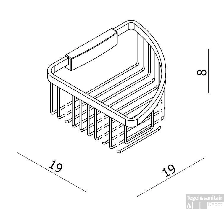 B&w-luxury Bold Spons-zeephouder Hoek Diep Verdekte Bevestiging Chroom 3 B&w-luxury Bold Spons-zeephouder Hoek Diep Verdekte Bevestiging Chroom - Afbeelding 2